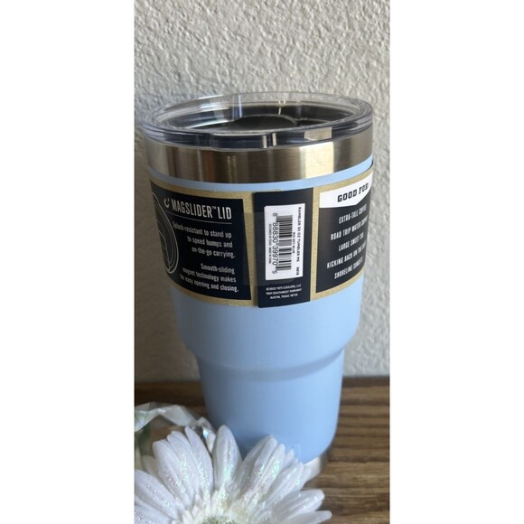YETI Rambler Tumbler MagSlider Lid Vacuum Insulated Big Sky Blue 30 Oz - Picture 2 of 2
